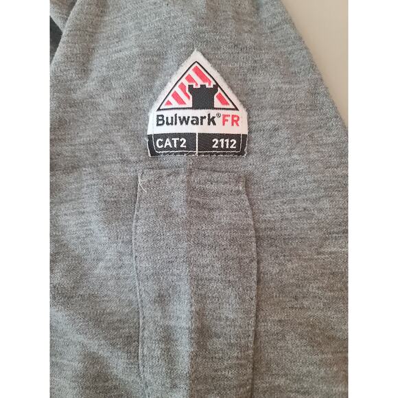 Bulwark CAT2 FR fire resistant grey short sleeve polo shirt - XL - Picture 5 of 7